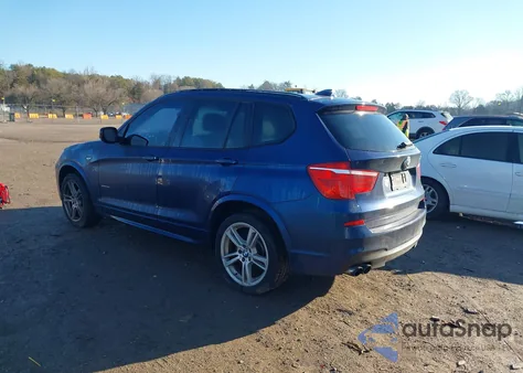 2013 BMW X3 xDrive28I z USA, uszkodzony, nr VIN 5UXWX9C53D0A17254
